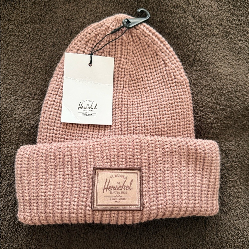 NWT Herschel Pink Knit Beanie
